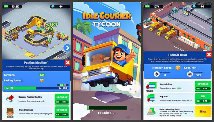 idle courier tycoon mod apk 1 1